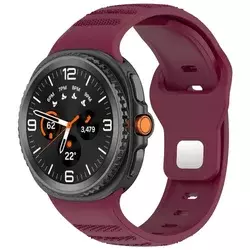 BStrap Silicone Dotline pašček za Samsung Galaxy Watch 8, wine red