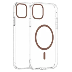 Transparent Color Ring MagSafe maska za iPhone 14 Pro – Zlatna