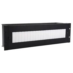 Lanview 3U 19 električni/DIN modul - črn, lanview-katalog-2024, RAX630BL