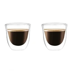 TERMO KOZARCI 70 ML ZA ESPRESSO KAVO, KOMPLET 2 DVOJNIH