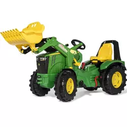 Rolly Toys John Deere 8400R traktor na pedale sa gumama na zrak i utovarivačem