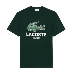 Lacoste Majica TH5634 Zelena Regular Fit