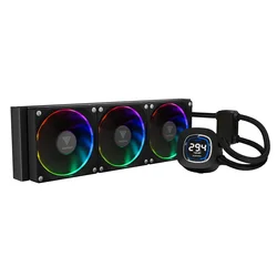 GAMDIAS Vodeno procesorsko hlađenje RGB Chione M4 360, Crno
