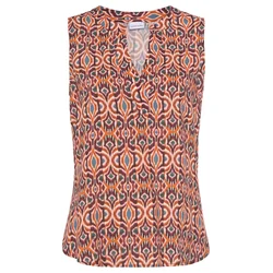 LASCANA Bluza  bež / rjava / temno zelena / vinsko rdeča