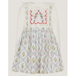 Monsoon Children Komplet haljina i majica za decu, Plavo-beli