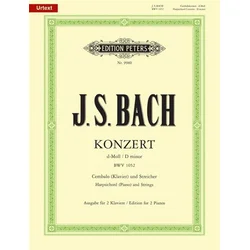 BACH J.S.:KONZERT BWV 1052 D-MOLL EDITION FOR 2 PIANOS