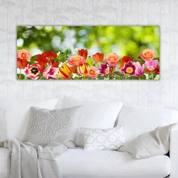Wallity Dekorativna slika na platnu, 30x80cm, Šarena