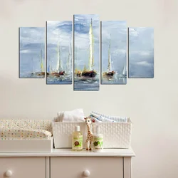 Wallity Set Slika 5M-5, 5 Delova