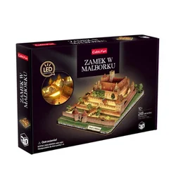 Puzzle Cubic Fun 3D Puzzle Grad Malbork LED, 165 delov