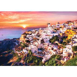 Trefl Puzzla Sunset over Santorini 1000pcs 10435