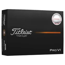 Golf žogice Titleist Pro V1 White Performance Alignment Red
