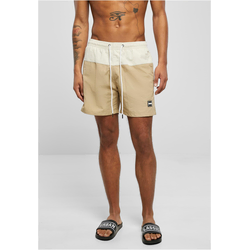 Mens Block Union Swimsuit Beige/Cream