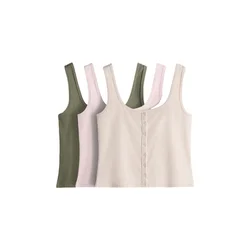 The Set Top zelena/roza/bela
