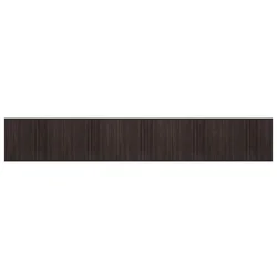 Vidaxl Preproga pravokotna temno rjava 80x500 cm bambus