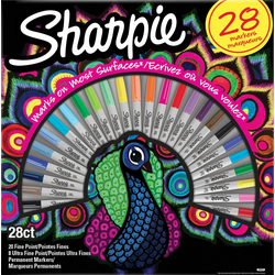 USTVARJALNI SET SHARPIE MARKER SHARPIE SET 28/1 FINE 20/ULTRA 8 PEACOCK