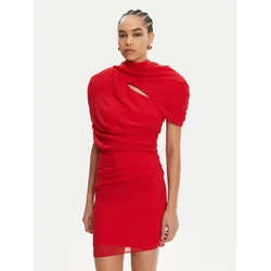 JACQUEMUS Cocktail obleka 24H251DR130-1555 Rdeča Regular Fit