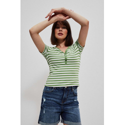 Striped cotton blouse