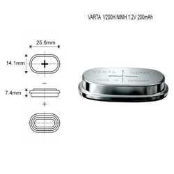 Varta v200h 1.2v 210mah nimh punjiva dugmasta baterija ( 5212 )