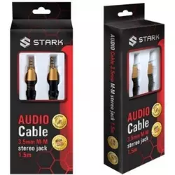 STARK kabl audio 3.5mm na 3.5mm M-M (High sound quality) 1.5m.