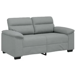 Vidaxl Dvosed svetlo siv 160x81x84 cm blago