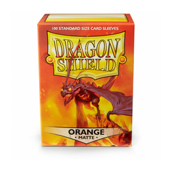 Dragon Shield 100 Standard Sleeves - Orange Matte