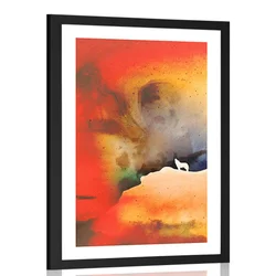 Plakat s paspartujem moč tulečega volka - 20x30 white