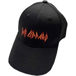 Def Leppard Text Logo Kapa Black UNI