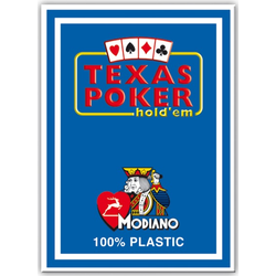 Karte Modiano - Texas Poker 2 Jumbo - Blue