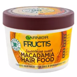 Garnier Fructis Macadamia Hair Food gladilna maska za neobvladljive lase 390 ml