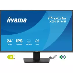 IIYAMA pro lite X2491HS-B1 24 inch IPS-panel, 1920x1080 120Hz, 1ms (MPRT), 350cd/m, HDMI, DisplayPort, Speakers