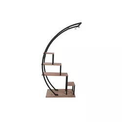 Hanah Home Garden Atlantic Polica za knjige 85x180x35cm, Crno braon