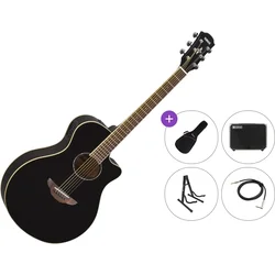 Yamaha APX600 Premium SET Black Elektroakustična jumbo