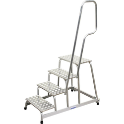 Krause Krause 805096 mobilne montažne stopnice s kolesi iz aluminija, maks., delovna višina 2.80 m
