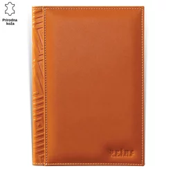 Princ Leather Kožni Rokovnik, B5, 330 listova, Narandžasti