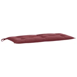 Jastuk za vrtnu klupu prošarano crvena vina 100x50x7cm tkanina