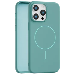 Velvet Touch MagSafe maska za iPhone 13 Pro Max - Tirkizna