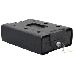 Auto sef s zaključavanjem Crna 22 x 16 x 7 cm Čelik