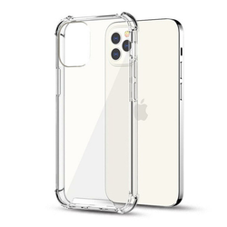Silikonska futrola s ojačanim rubovima za Apple iPhone 13 Pro - Prozirna KP23574
