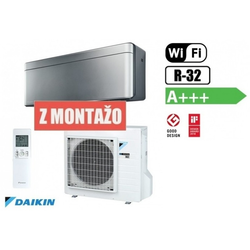 Daikin Klimatska naprava z montažo STYLISH RXA20A-FTXA20AS - 2,0 KW, srebrna