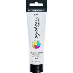 Daler Rowney System3 Akrilna barva Titanium White 150 ml 1 kos