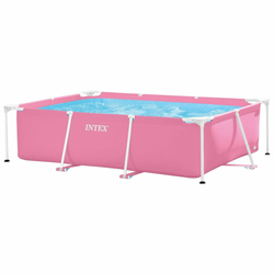 INTEX 28266 Vrtni okvirni bazen roza 220 x 150 x 60 cm