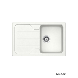 Schock Granitna ugradna sudopera Formhaus D100S, 78x50cm, Bela