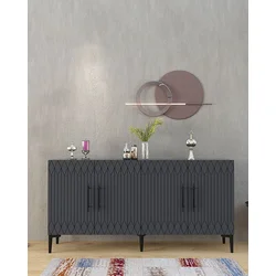 Hanah Home Konzolni sto Ressi, 150x75x35 cm, Antracit