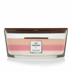 WoodWick Mirišljava sveća Blooming Orchard Elipse Trilody, Šarena