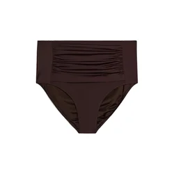 Swim by Zizzi Bikini hlačke Basic temno rjava