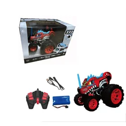Alltoys RC kaskaderski avto s 5 kolesi, rdeč, 1:16