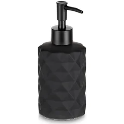 shumee Črn steklen dozirnik mila 330 ml