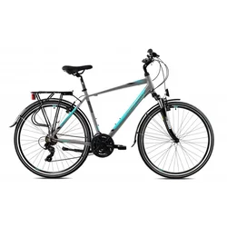 Capriolo Gradski bicikl Roadster, 20/28, Sivo-Tirkizni