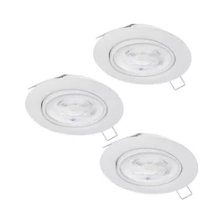 Eglo 901756 - SET 3x LED ugradne plafonske svetiljke FAVAZZINA 1xGU10/4W/230V, bela