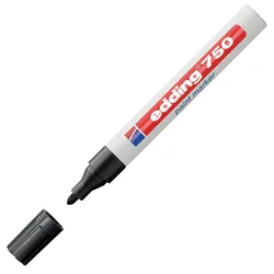 Marker z lakom E-750, 2-4mm, 10kos, črn